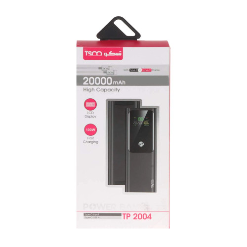 پاوربانک فست شارژ TSCO 20000mAh مدل TP 2004 100W