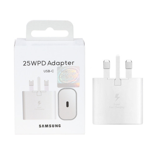 شارژر دیواری سه پین PD و فست تک پورت Samsung مدل EP-TA800 25W - سفید - BSA (یک ساله شرکتی)